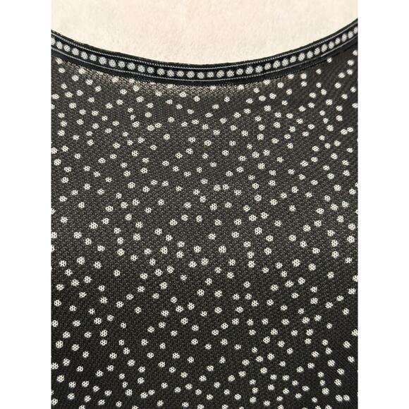 Max Studio Peasant Blouse Women's 1X Black W/ Gray Lightweight Spring - Picture 5 of 13